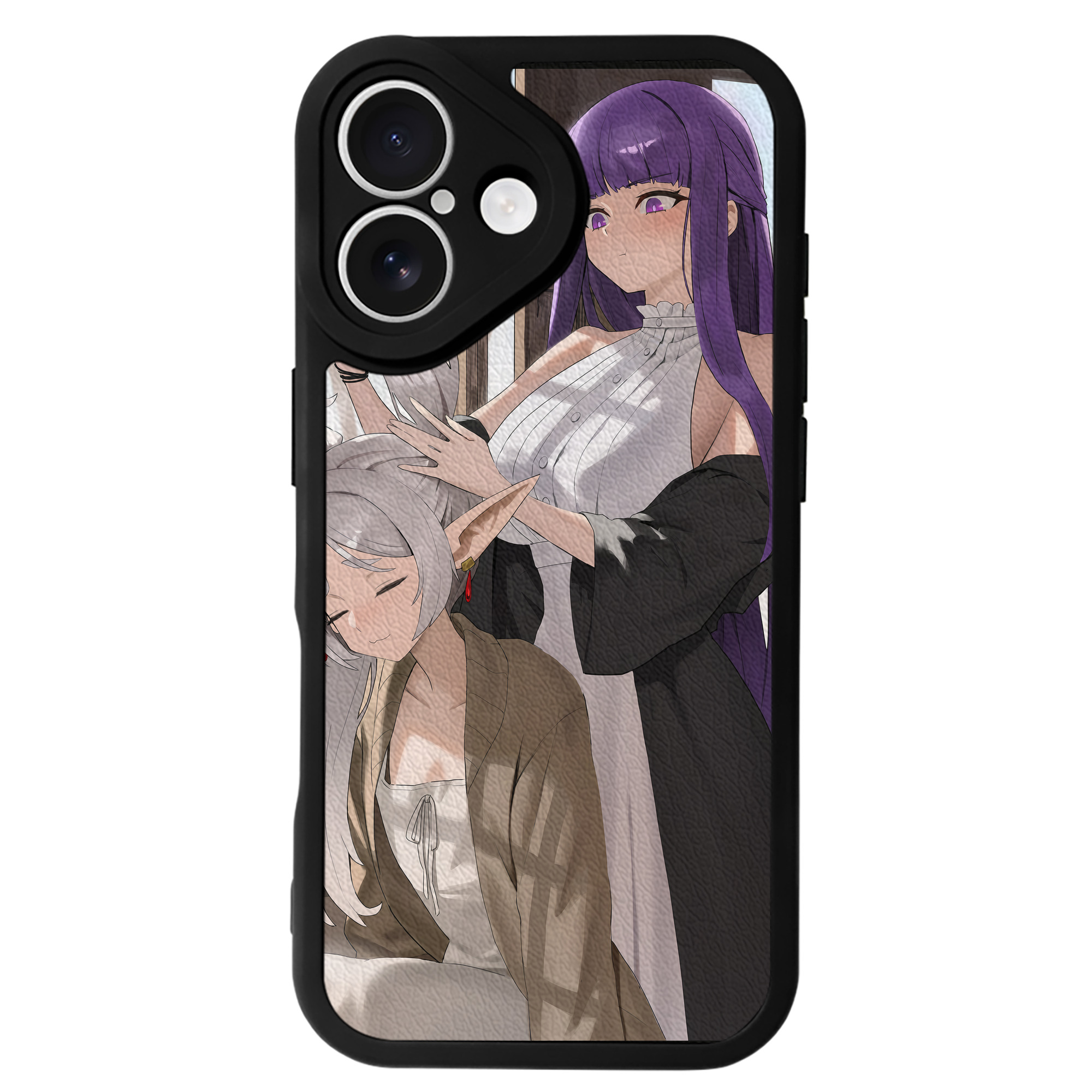 （画像用） 葬送のフリーレン Frieren 【iPhone 16シリーズ対応】シリコンスマホケース（レザー調） 材質：シリコン